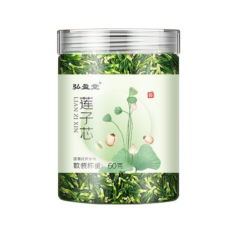 弘盈堂 莲子芯 止咳化痰 清心安神 降血脂 60g/瓶 60 克