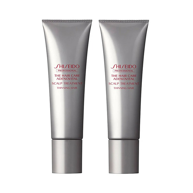 SHISEIDO ADENOVITAL Hair Growth Conditioner 130g*2 Silver-gray bottle
