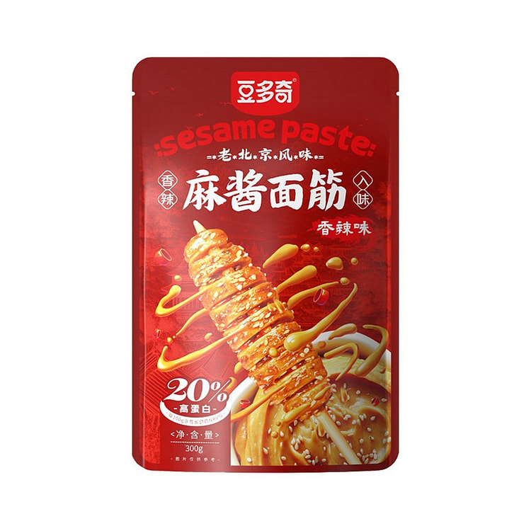 豆多奇·香辣味麻酱面筋300g 300 克