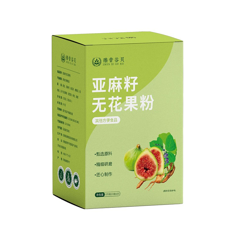 臻普谷贝亚麻籽无花果粉 225g 1 盒