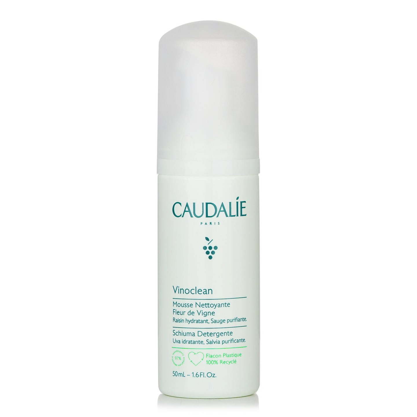 Caudalie Grape cleansing mousse travel size 50ml/1.6oz 50 ml