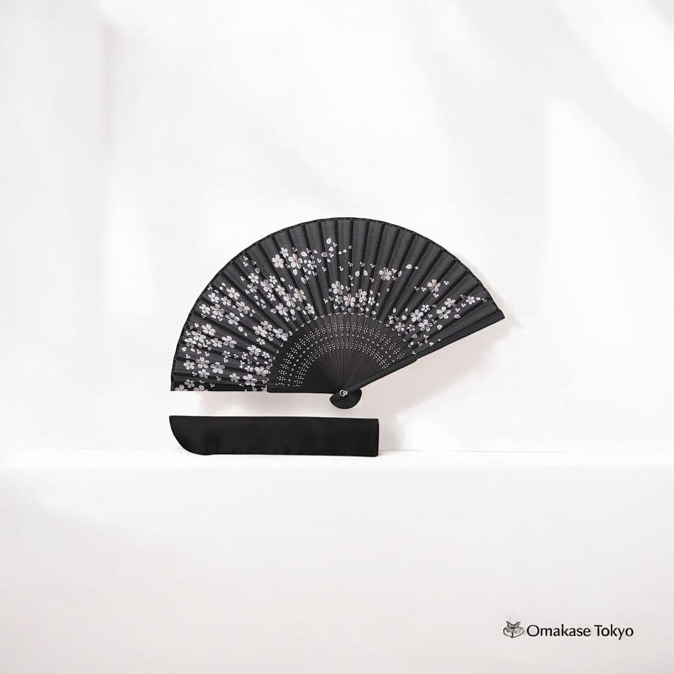 TOuWA Folding Fan-Night and Cherry Blossom 110 g