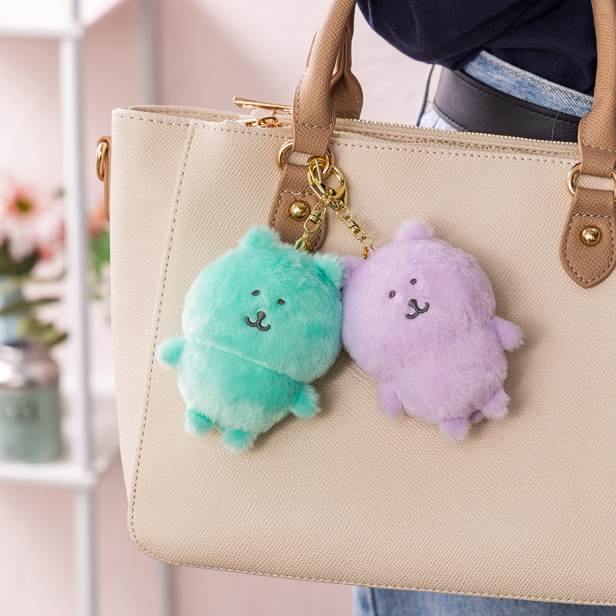 Get Joke Bear Plush Keychain Mint Green 1 each Delivered | Weee
