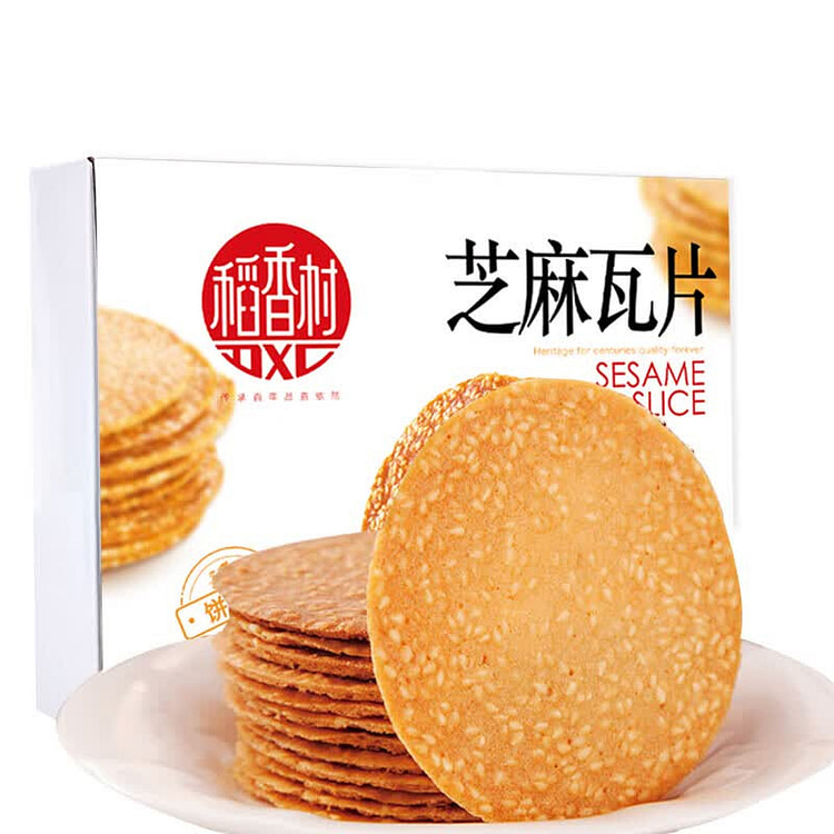 稻香村DXC 特色糕点芝麻瓦片 休闲点心 零食饼干 450 克