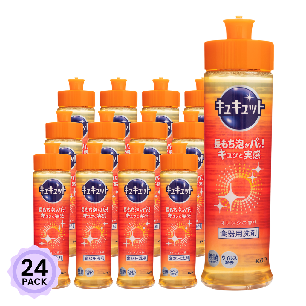 Kao キュキュット 食器用洗剤 オレンジの香り 240 ml(ミリリットル)*24