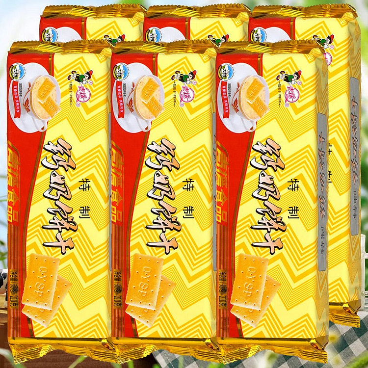 青援 钙奶饼干 青援特制钙奶饼干210g*6包 1260 克