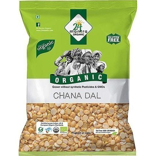 24 Mantra Organic Chana Dal / Bengal Gram - 2 lbs 2 lb