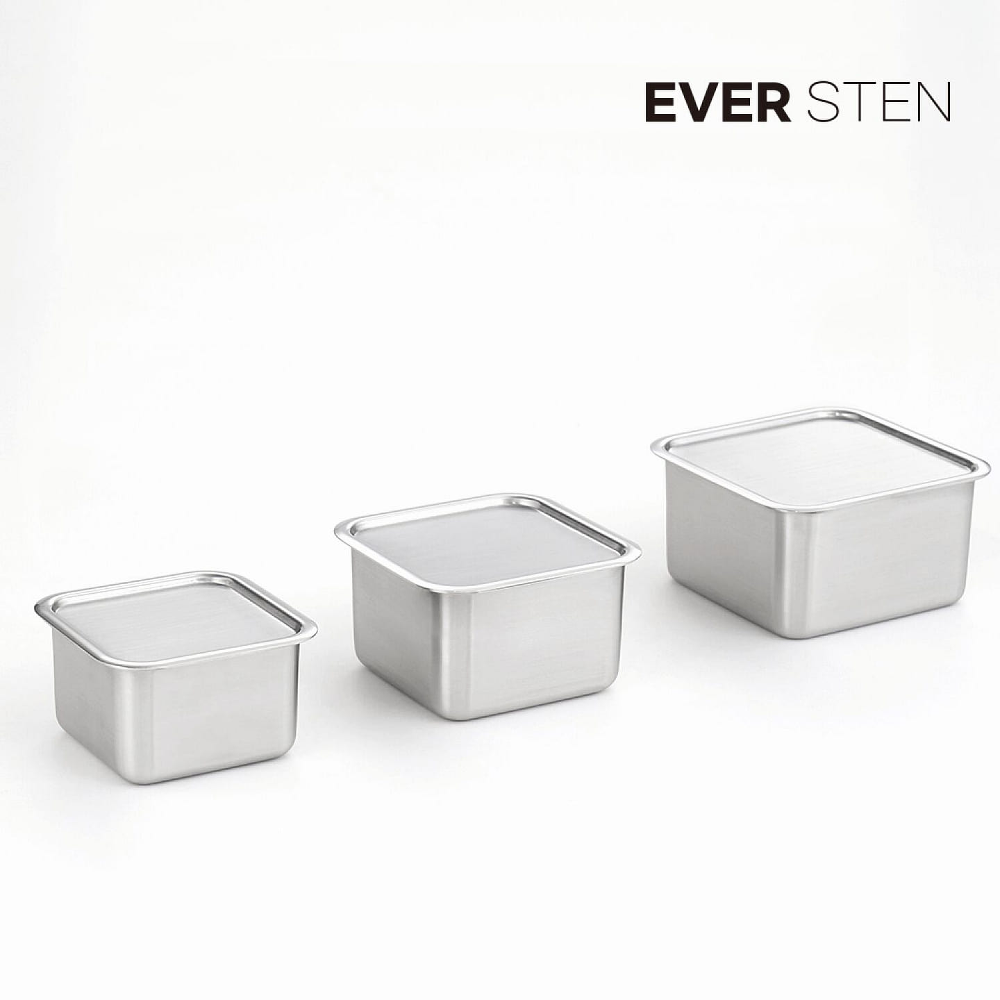Eversten Cube Square Food Containers – High 3 Pack 1 each