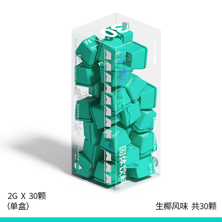F5 冷萃咖啡冻干生椰美式60g*1盒