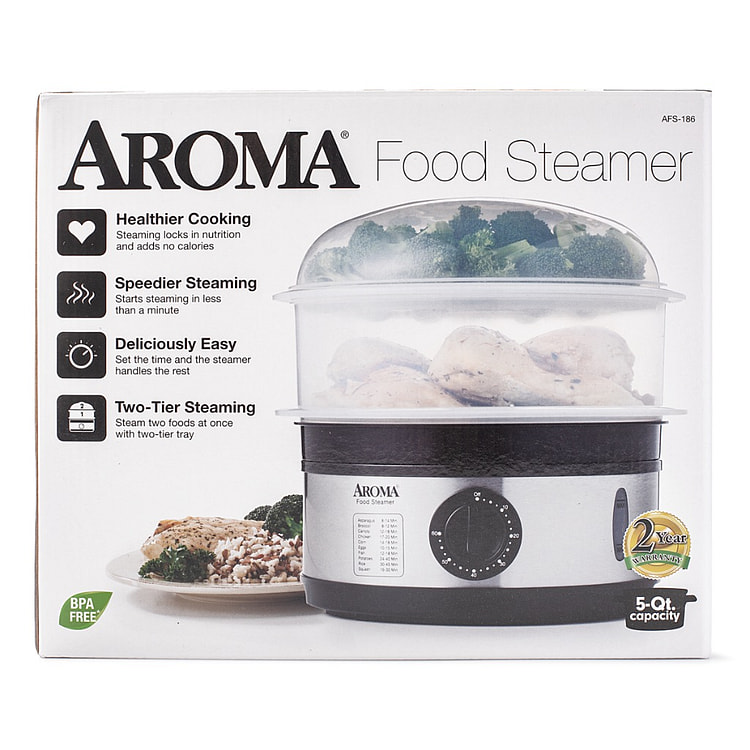 aroma food steamer 6 quart