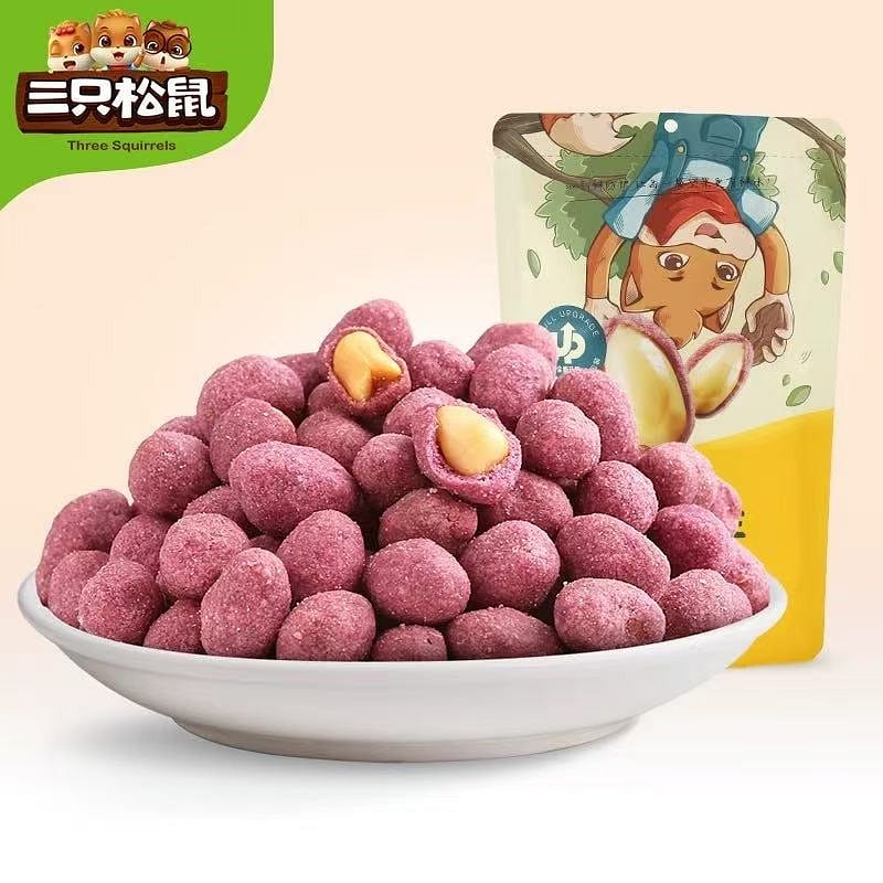 Three Squirrels, Purple Sweet Potato and Peanut 205 g