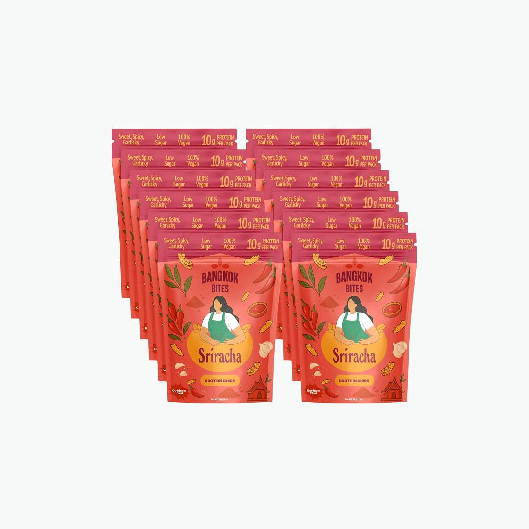 Bangkok Bites Protein Chips, Sriracha 1.05 oz*12 pack