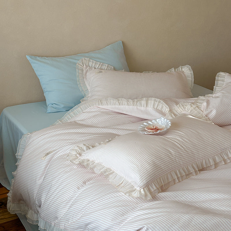 Cloud Reverie Bedding Set Pink-Queen 2000 g