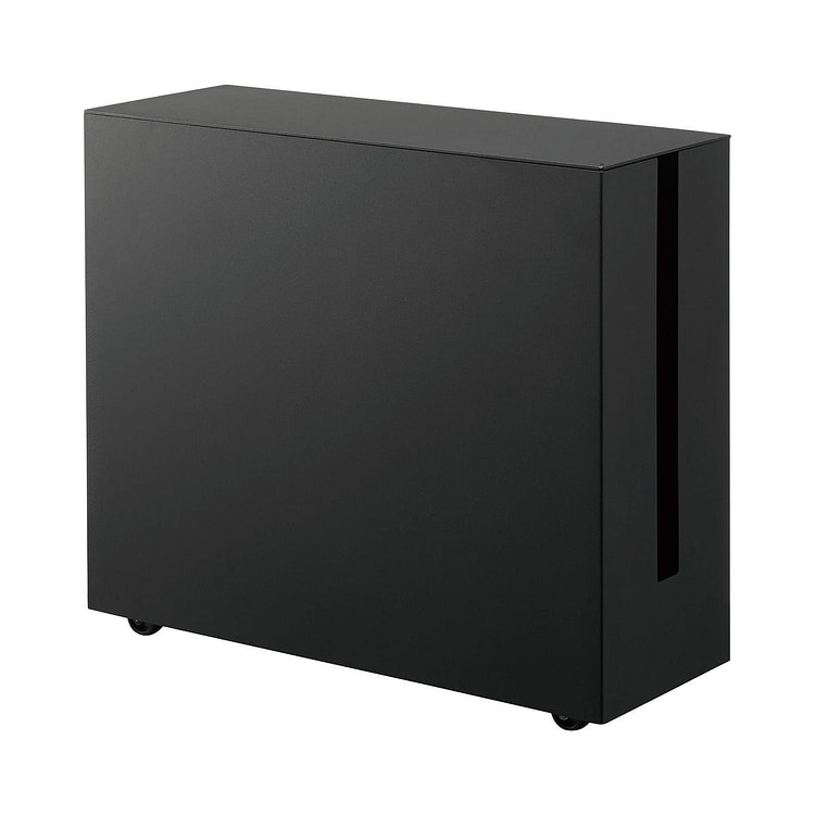 Rolling Cable Management Box - Steel Black