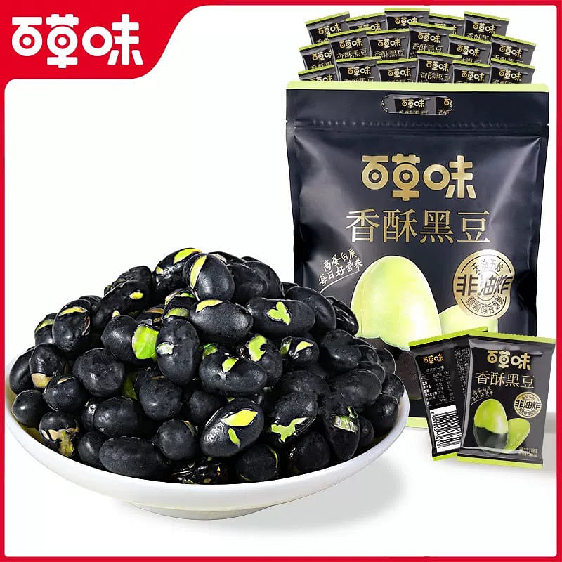百草味香脆黑豆500g/袋 500 克