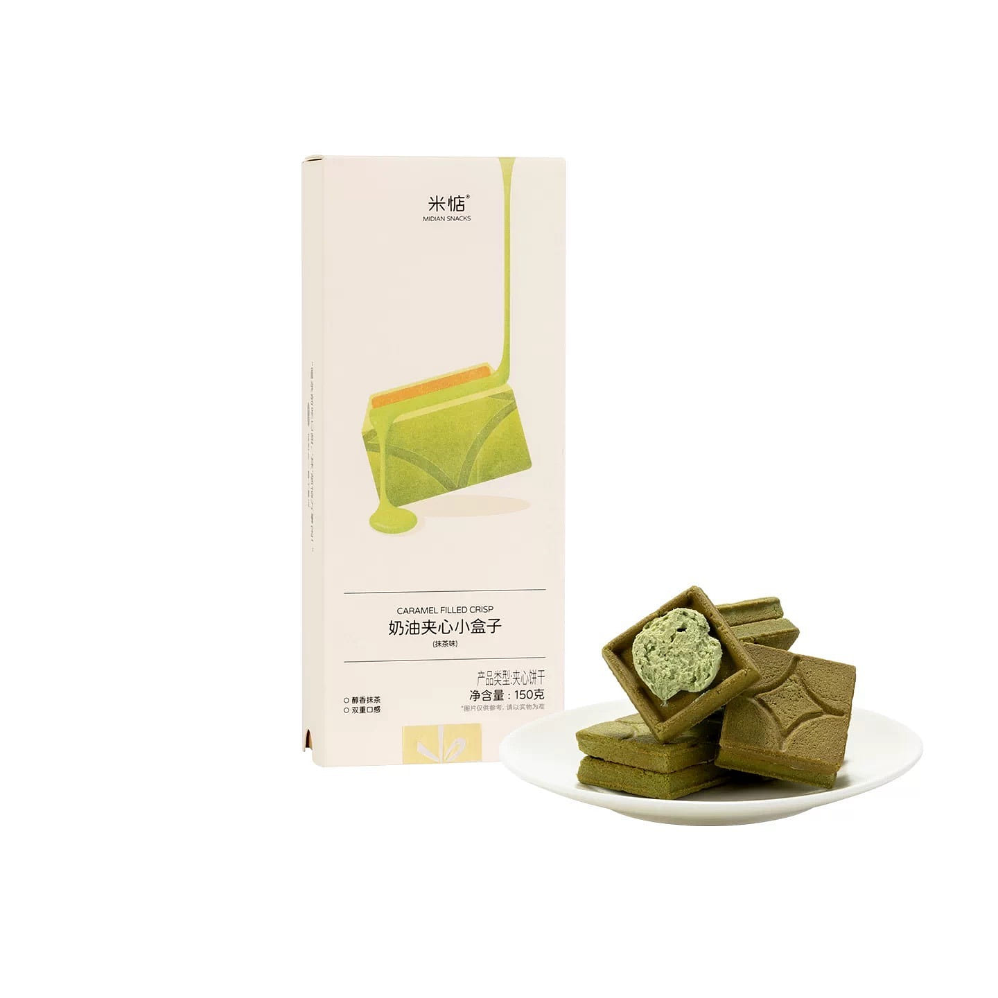 Mi Dian Matcha Cream Sandwich Mini Box 150g 150 g