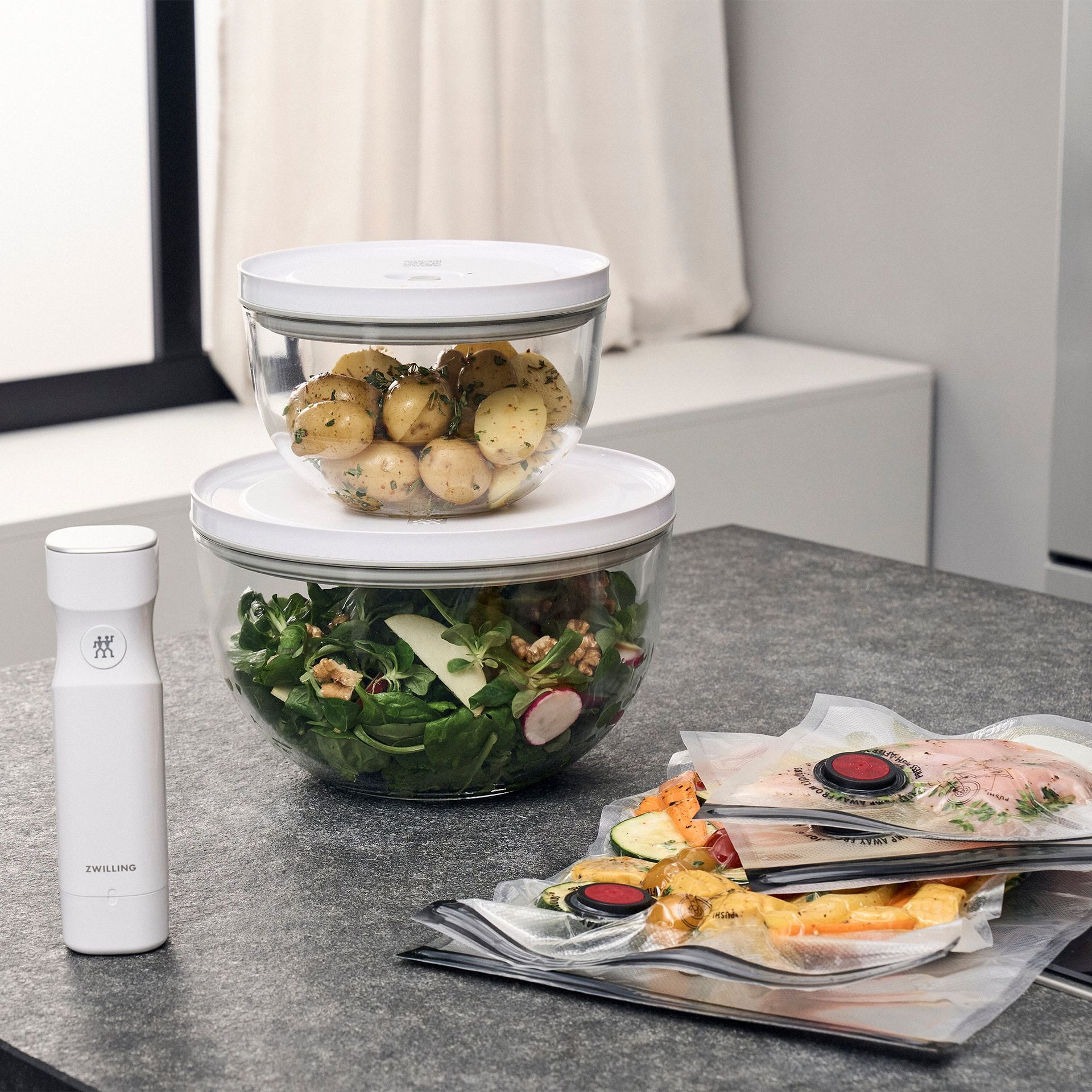 ZWILLING Fresh & Save 9-pc Glass Vacuum Bowl Set 1 個
