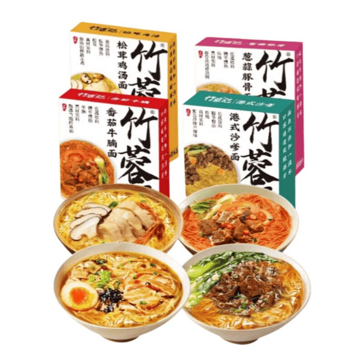 竹蓉记   竹升面速食  4盒共482g 482 克