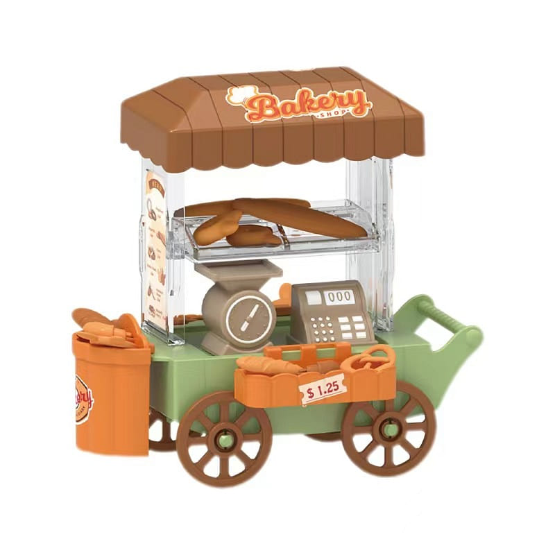 Children’s Toy Dessert Cart Scene Cabin parent-child- Bread Truck 1Pc 1 box