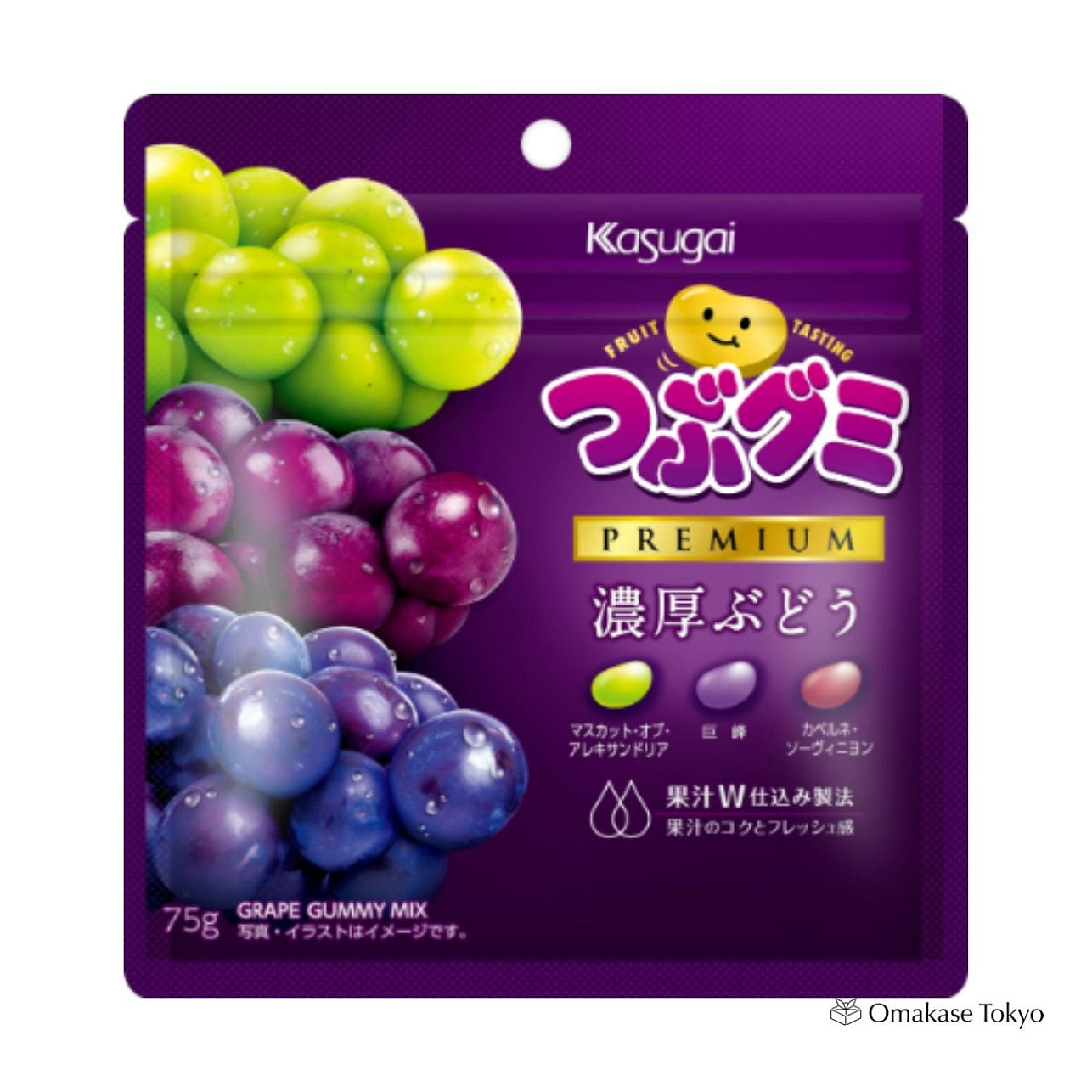 Tsubu Gummy Rich Grape 10P 750 g