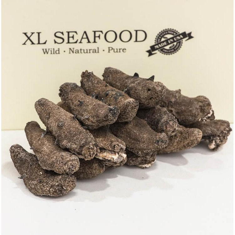 XLSEAFOOD Sun Dried Wild Caught Warty Sea Cucumber AAAA Grade Mini Large 1l