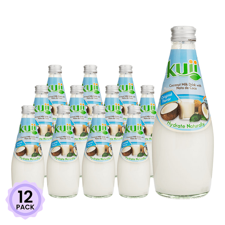 Kuii Nata de Coco, Original Natural Coconut 290 ml*12 pack