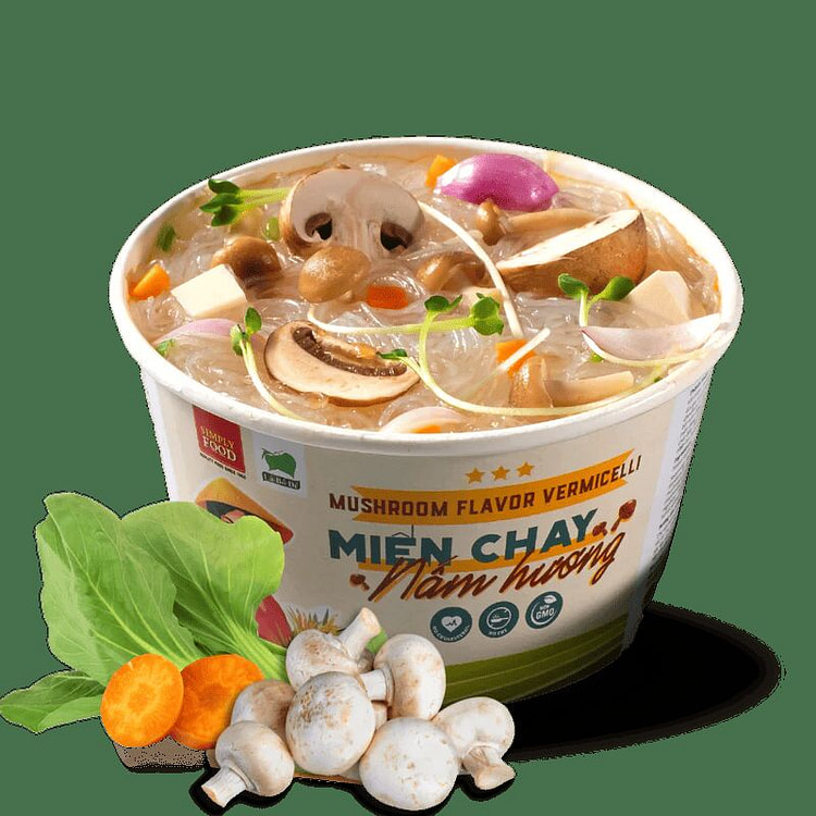 Simply Mushroom Vermicelli Glass Noodle 1 Bowl 1 each