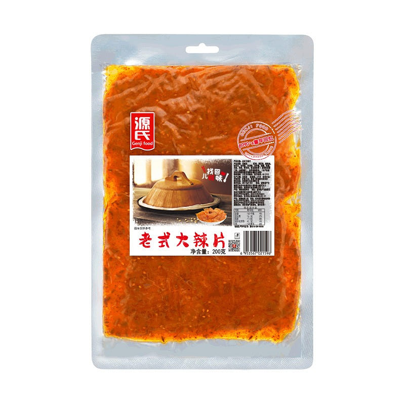 Genji food/ Genji Old style spicy slices 200g/ bag 200 g