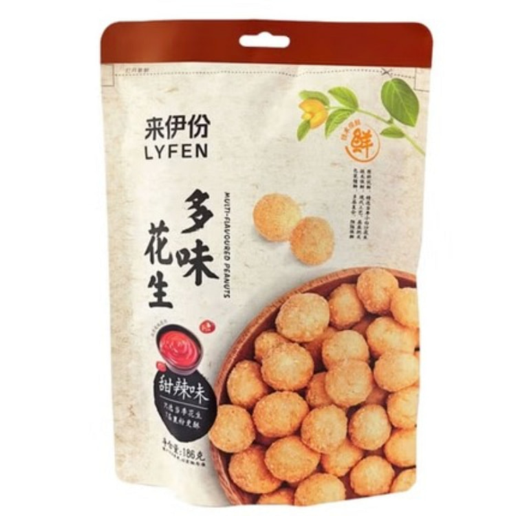 来伊份甜辣混合花生186g*1袋 186 克