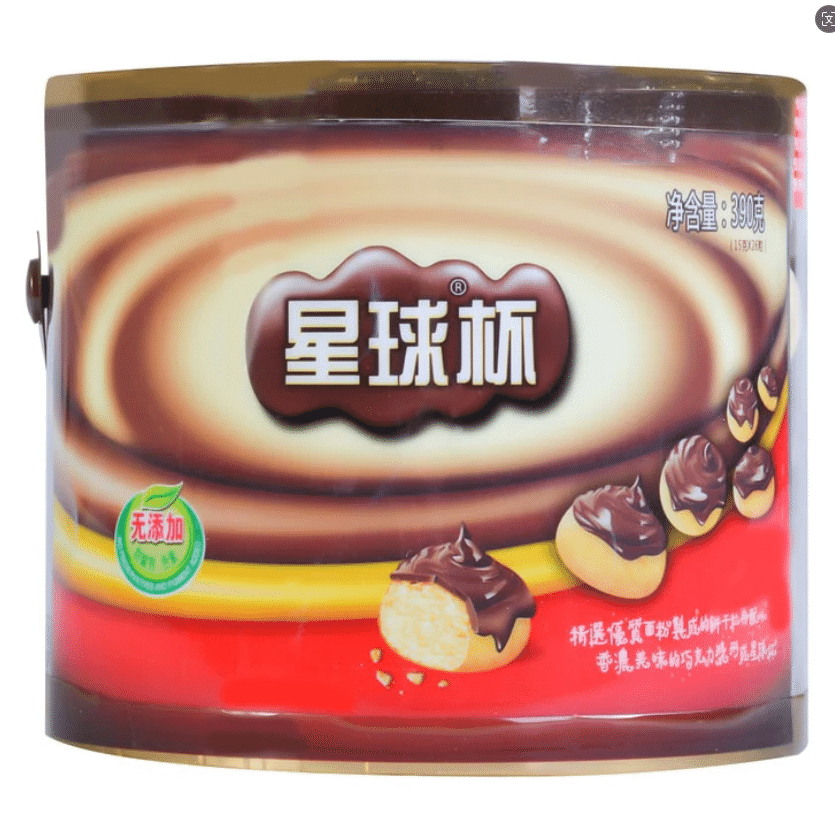 Planet Cup Biscuits in Milk Chocolate Cream390g 1 缶