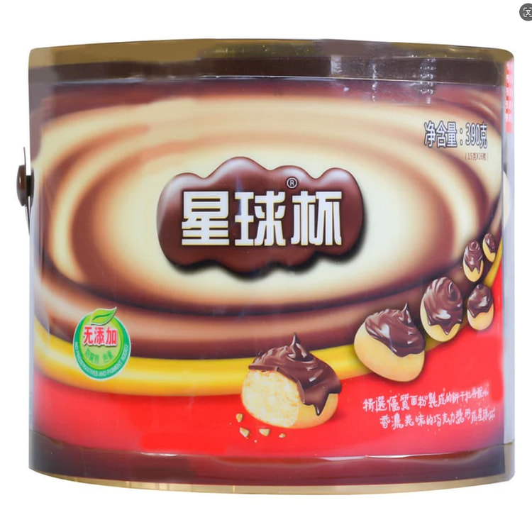 甜甜乐 星球杯可可酱+饼干粒 桶装390g