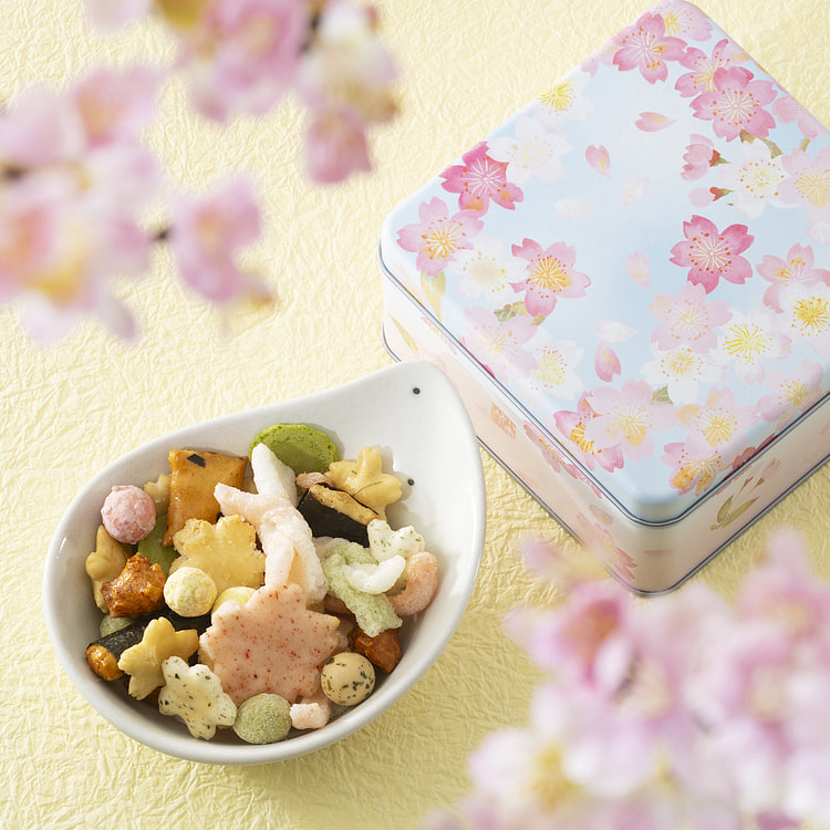 ogurasansou Ten Color Fukiyose Rice Crackers 95g