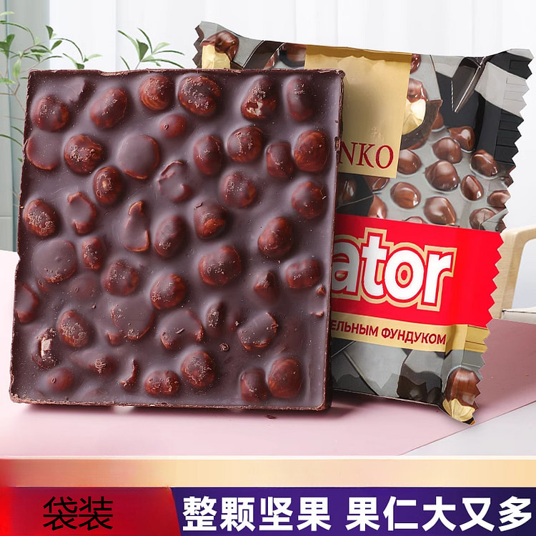 莎科坚果黑巧克力纯可可脂整颗 90g*1袋