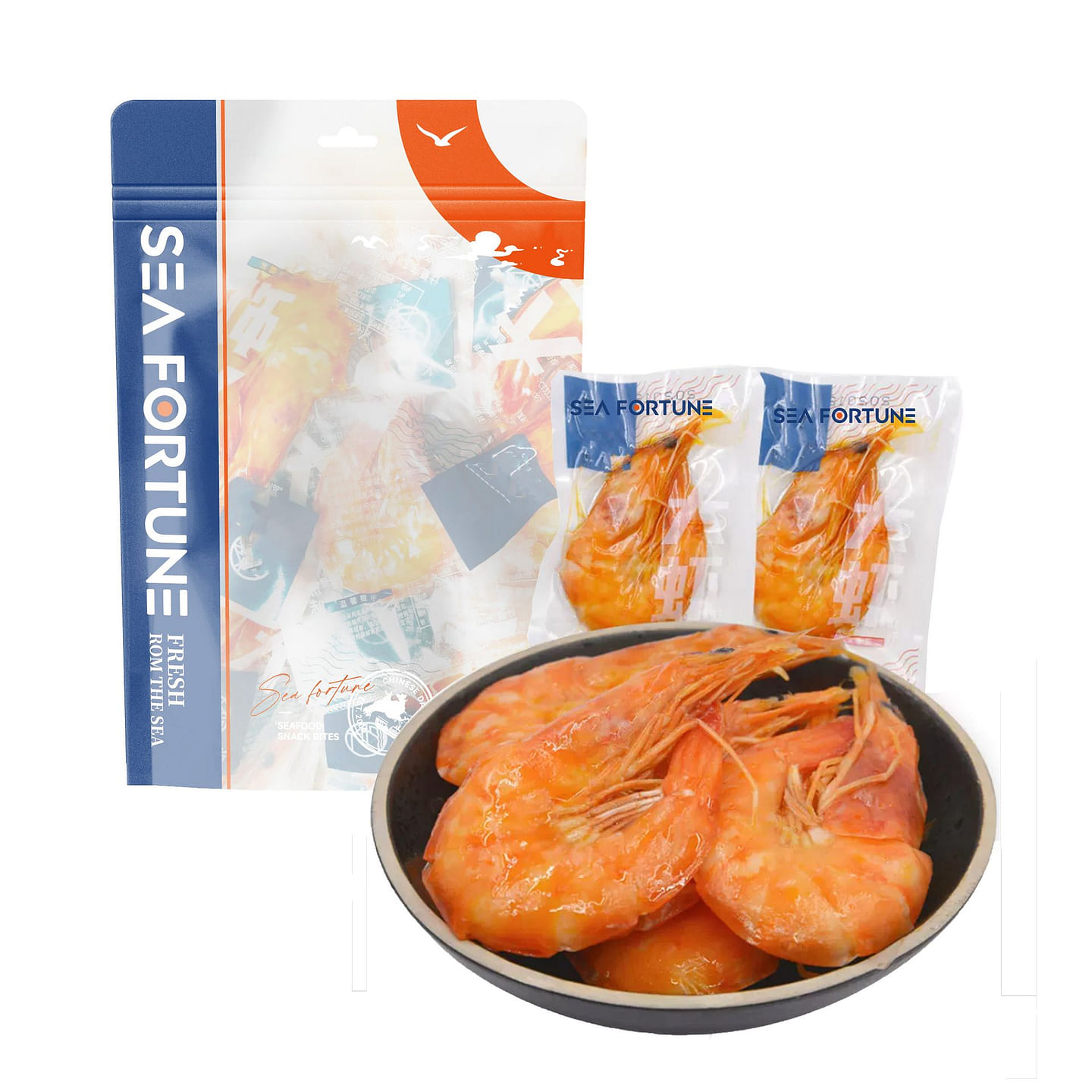 Sea Fortune Instant Shrimp Snacks Ready To Eat 150 그램