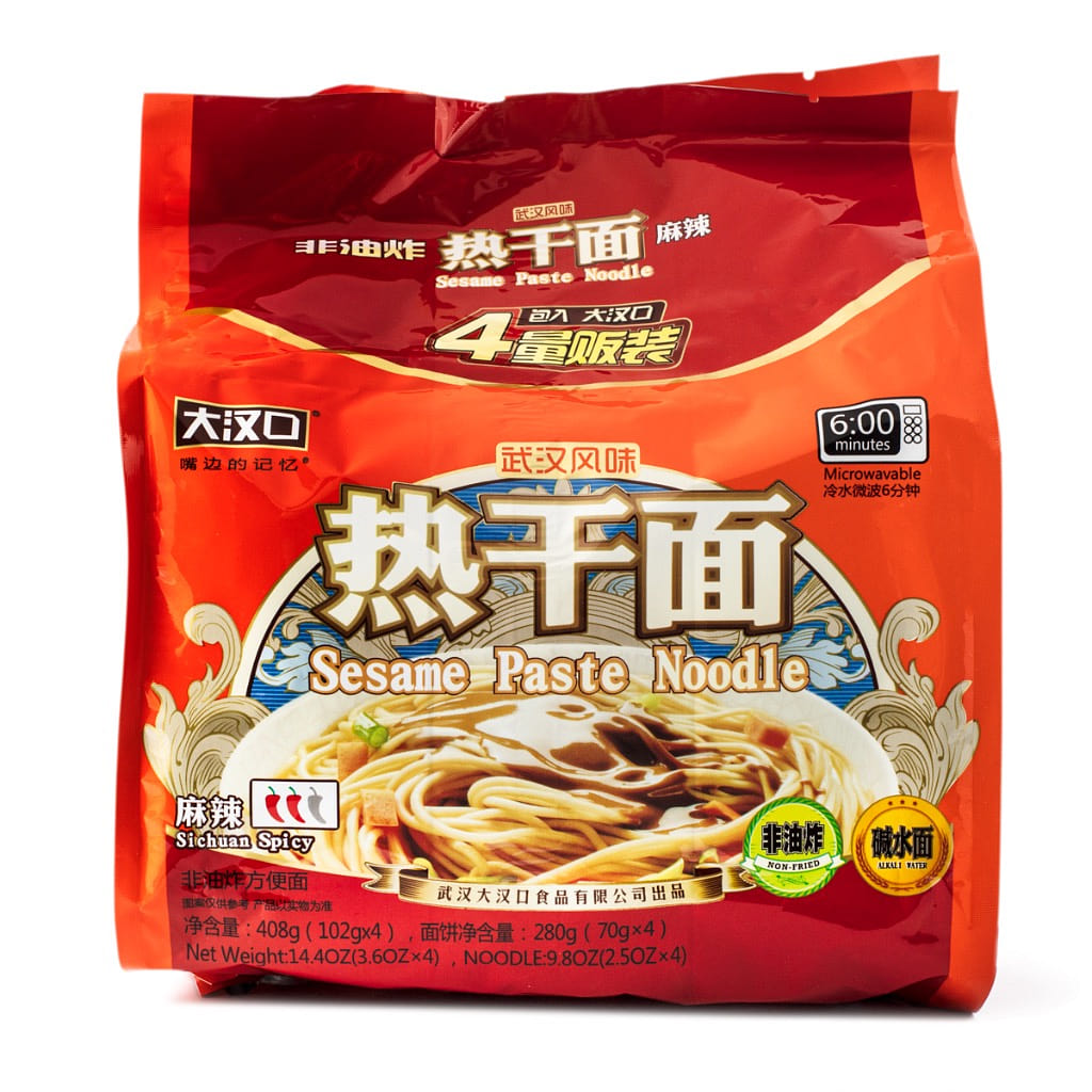 大汉口 武汉热干面 麻辣川味 4连包 408 克