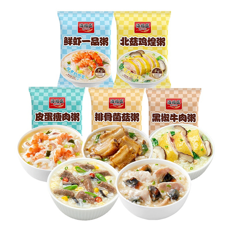 海福盛冻干速食粥5口味217g*1盒