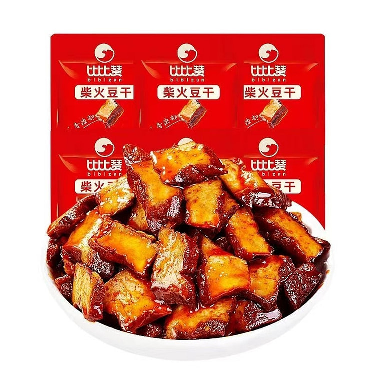比比赞柴火芝麻豆干豆香浓郁 香辣小包装约10包