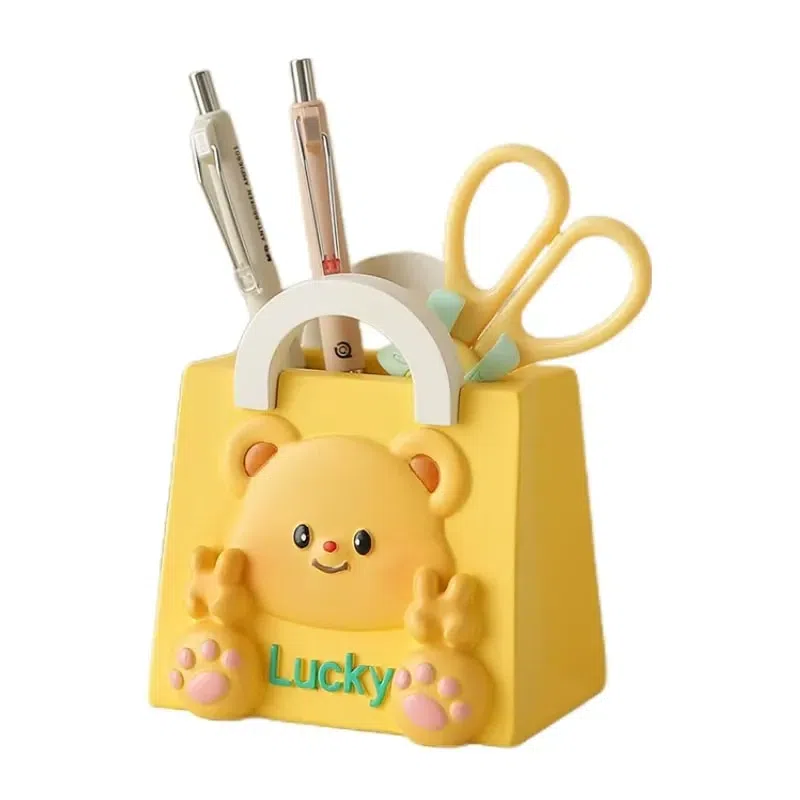 Butter Bear Desktop Decoration Cute Entrance Key Home Storage - Pen Holder 1Pc 1 count
