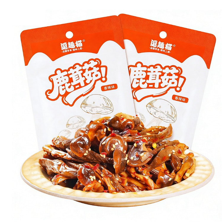 鹿茸菇开袋即食香辣可口充饥解馋追剧必备35g*1