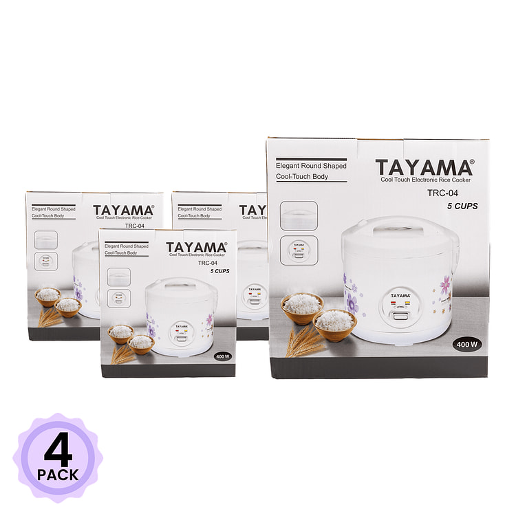 Tayama® 5杯 自动电饭煲带蒸笼 1 个*4 包