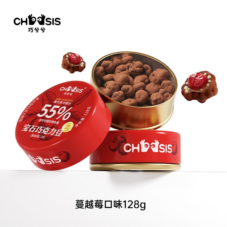巧兮兮 宝石巧克力豆蔓越莓味