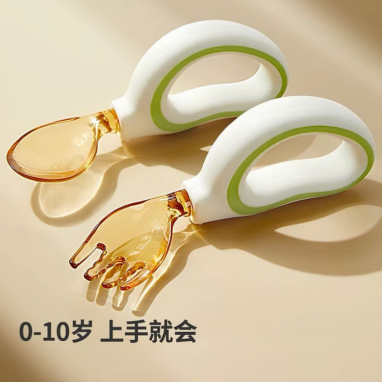 【蒂乐】儿童学吃饭训练叉勺宝宝自主进食赠收纳盒 1 盒