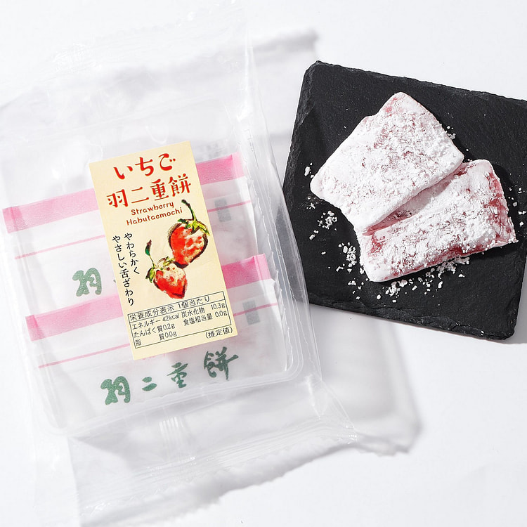 草莓羽二重饼