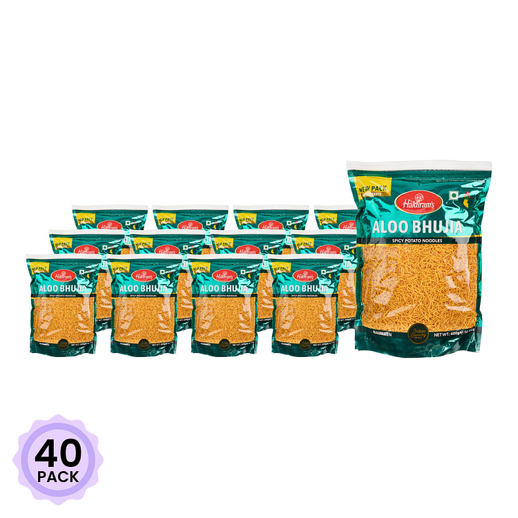 Haldiram's 印度风味香辣土豆干脆面 400 克*40 包