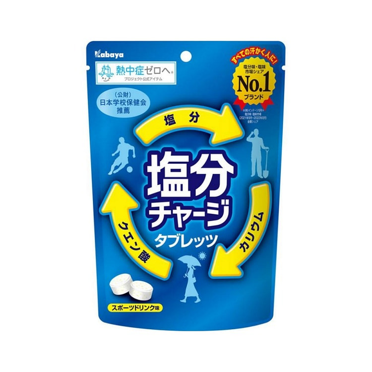 カバヤ食品 塩分チャージタブレッツ スポーツドリンク 81g 1 パック