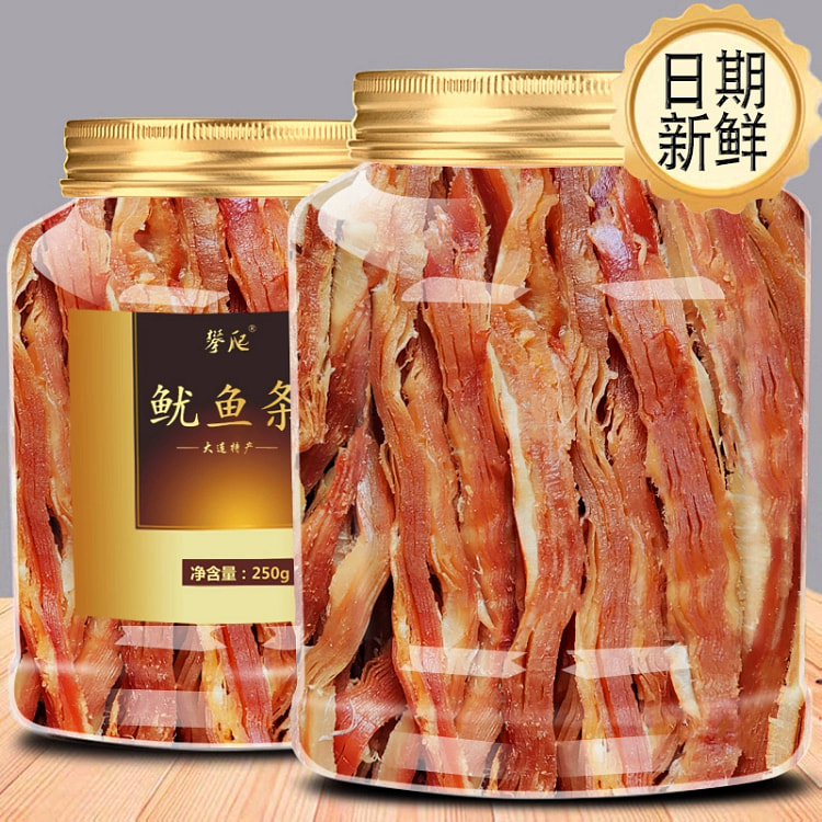 香烤鱿鱼条手撕鱿鱼丝碳烤海鲜*1罐