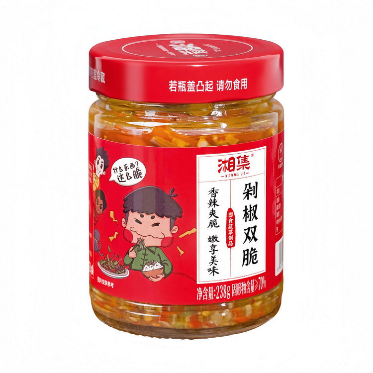 干饭兄弟 湘集下饭菜剁椒双脆贡菜 235g*1瓶 235 克