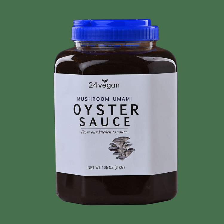 24Vegan Oyster Sauce - Vegan - All Natural - Non GMO - No MSG - 105.8oz / 3