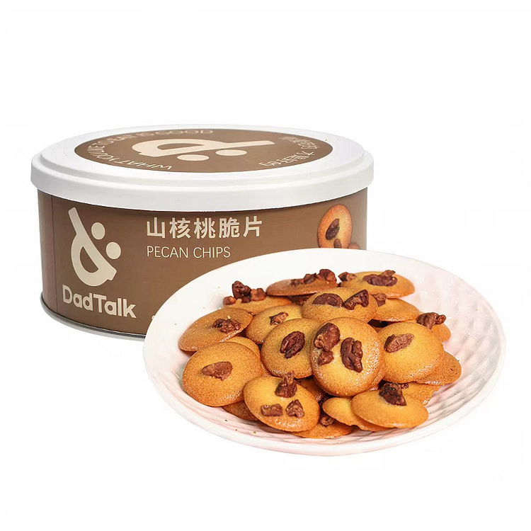 爸爸说山核桃脆片125g薄脆饼干黄油坚果健康小零食 125 克