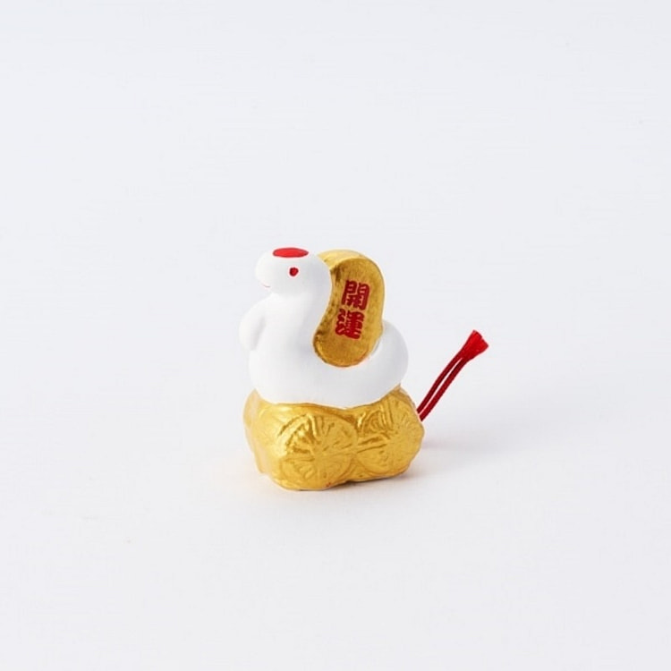 AKOMEYA TOKYO/ Seto-yaki fortune slip - Beckoning snake for good luck